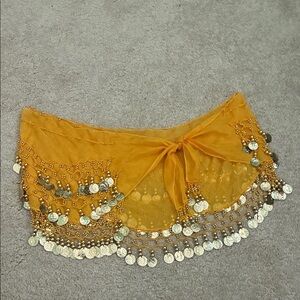 Gold Coin Belly Dance Hip Scarf
